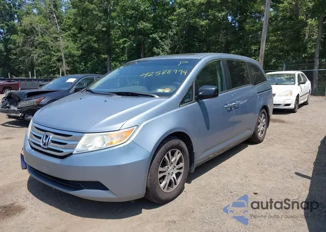 2011 Honda Odyssey Ex-L из США, поврежденный, VIN 5FNRL5H60BB051135
